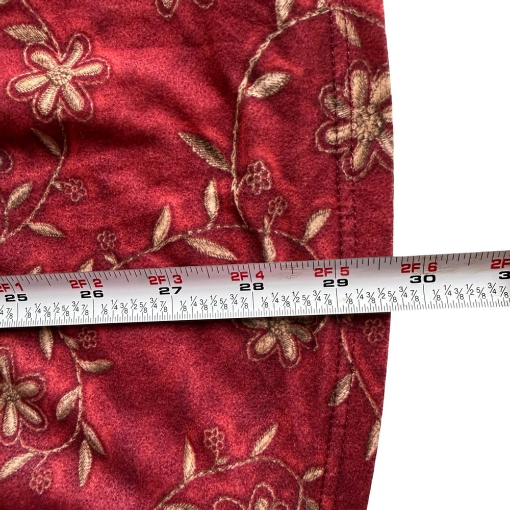 Claudel Vintage Y2K Floral Red Spaghetti Strap Slip Dress Size PS 90s Stretch - Picture 6 of 11